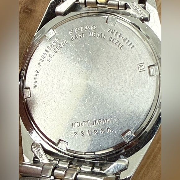 Seiko Presidential Vintage Men’s Watch Two-Tone Bracelet Case Stainless Dial - Picture 10 of 14